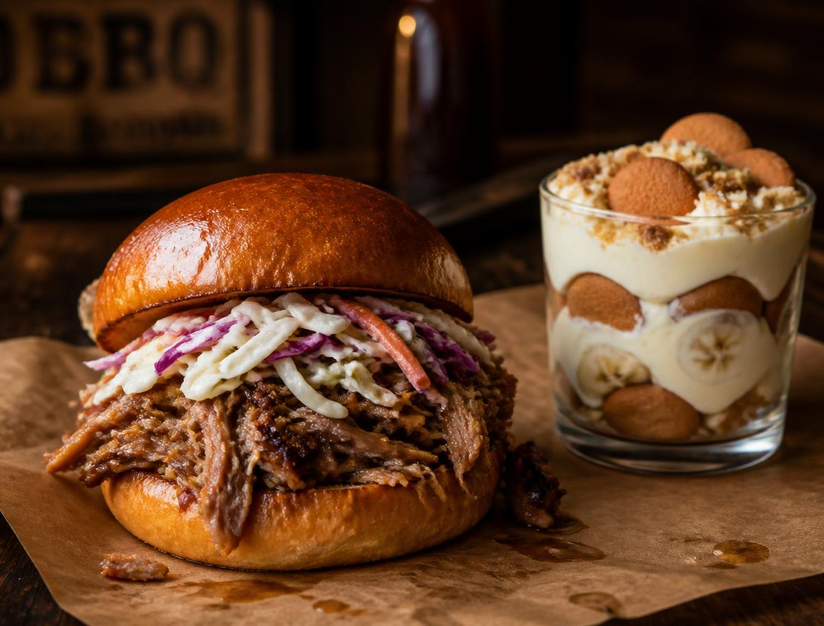 Pulled pork piled high